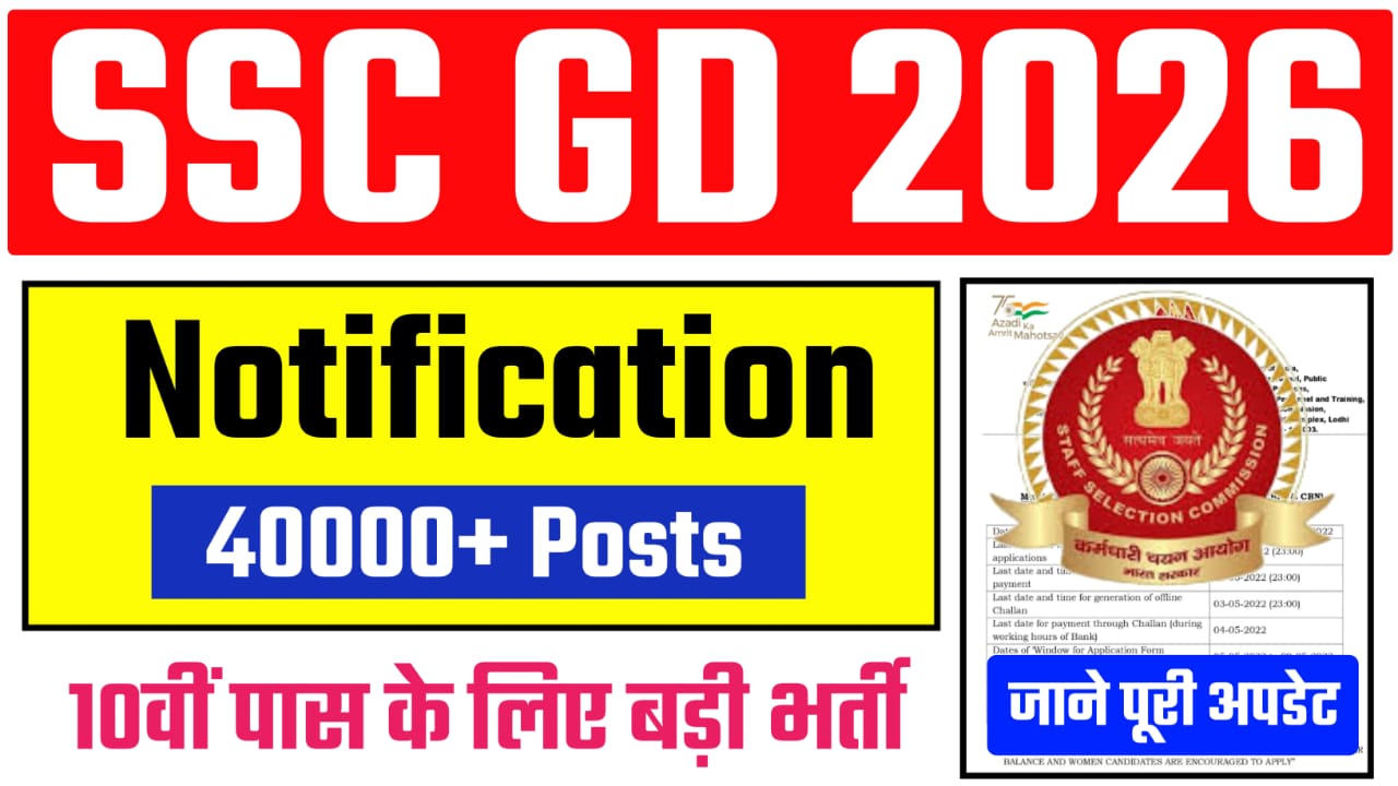 SSC GD New Vacancy 2026 Kab Aayega, Important Update For Job Job Seeker