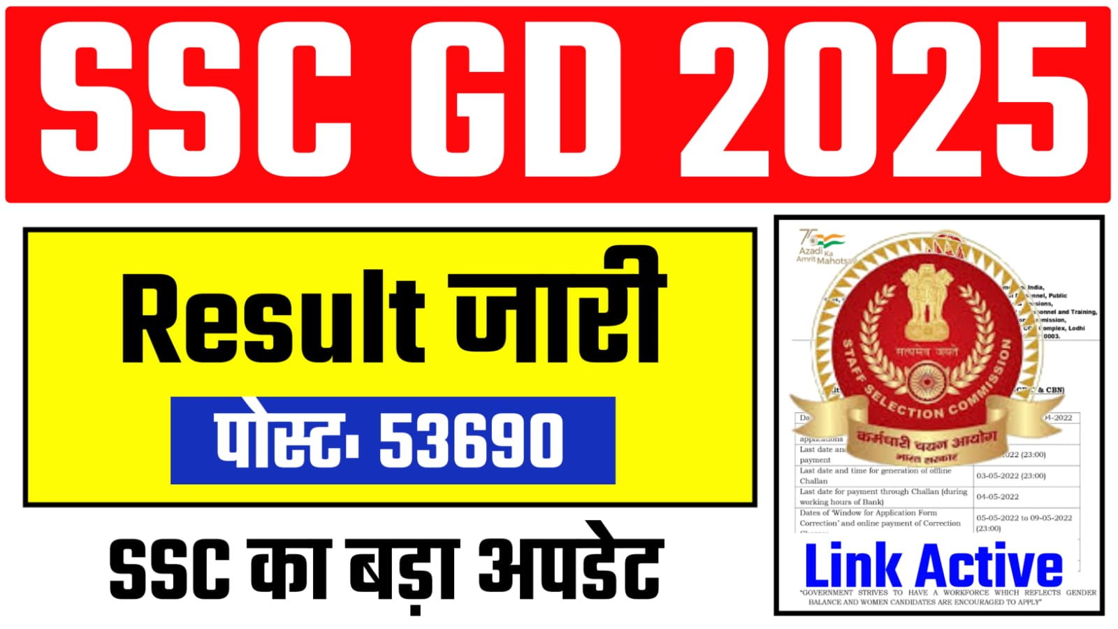 SSC GD Constable Result 2025 Link Out, All Candidates Check Quickly From Here @ssc.gov.in